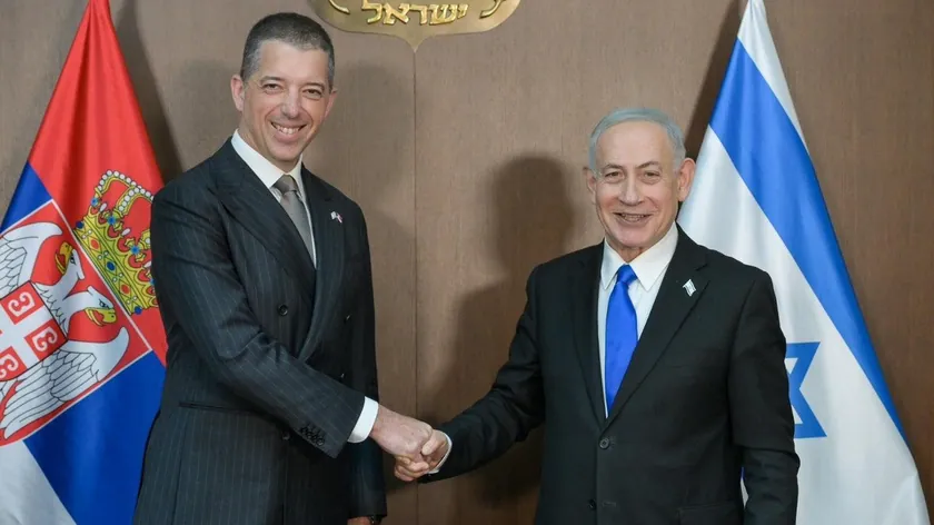 Sırbistan Dışişleri Bakanı Djuriç Kudüs'te İsrail Başbakanı Netanyahu ile görüştü