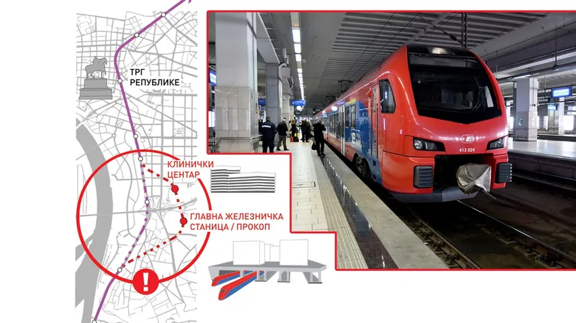 Sırbistan'da "Beogradski metro" için geçici bir inşaat kampı yapılacak.