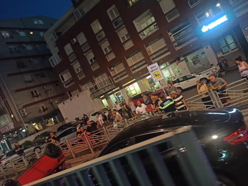 Beograd'ta bir trafik kazası meydana geldi.