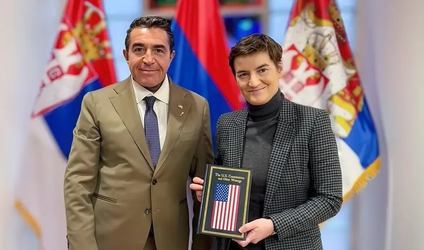 Sırbistan'da Ulusal Meclis Başkanı Brnabic ile ABD Temsilcisi Zampoli Belgrad'da Buluştu