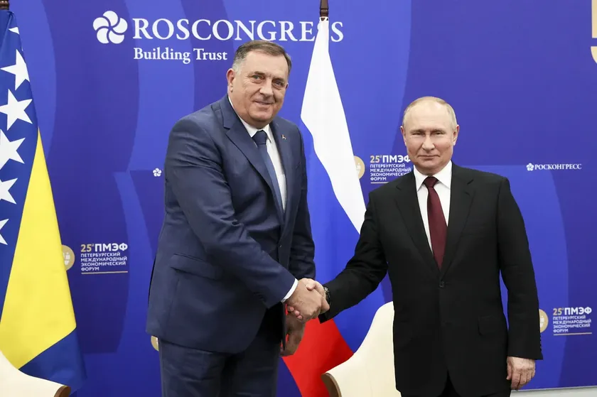 Dodik ve Minić, Putin ile Moskova'da görüştü
