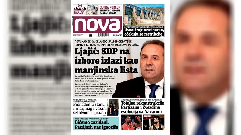"Nova" gazetesinde Rasim Ljajić, SDP'den çekilerek önümüzdeki seçimleri mi hazırlıyor?