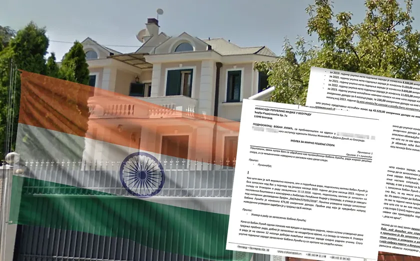 Sırbistan'daki Hindistan Büyükelçiliği çalışanının beş yıllık vergi ve primlerini ödemedi