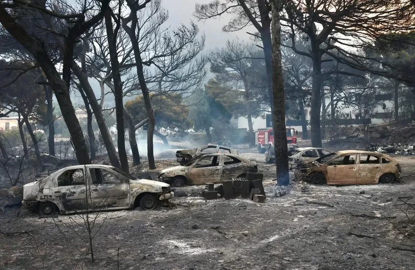 OmiÅ¡a yakınlarında çıkan yangından bir kişinin cansız bedeni bulundu.