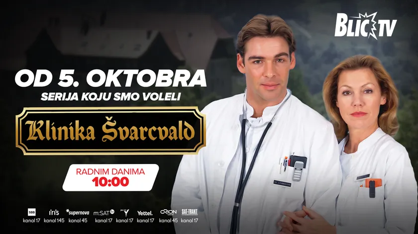 Alman yapımı "Schwarzwaldklinik" dizisi 5 Ekim'den itibaren Blic TV'de yayımlanacak