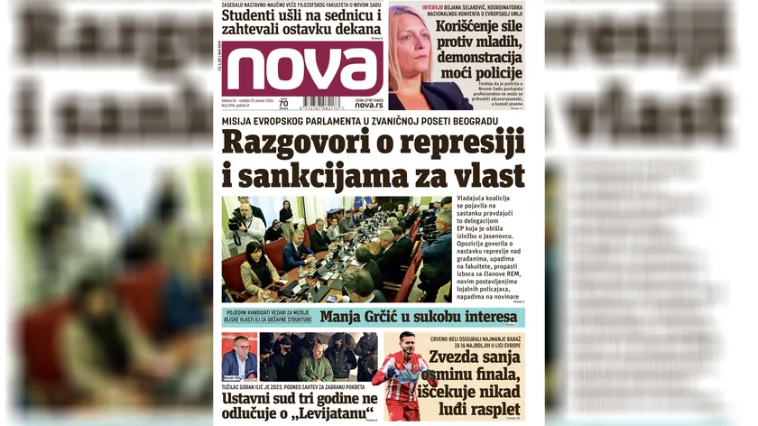 Vijesti o represiji i sankcijama za vlast u Beogradu