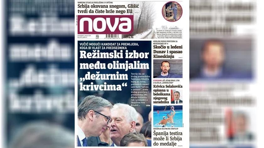 Rejim adayının kim olacağı ve Sırbistan'daki kar durumu