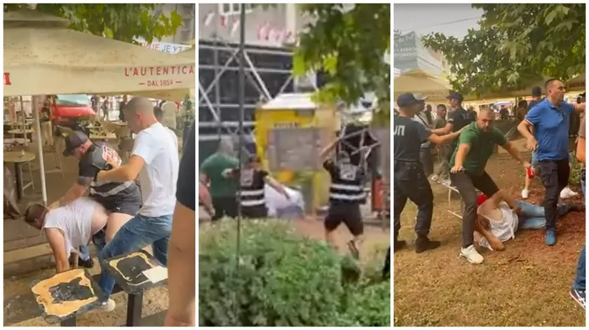 Sırbistan'da Užiç'te SNS mitingine katılmayanlar polis tarafından zorlandı