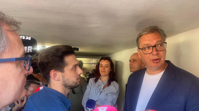Sırbistan Cumhurbaşkanı Aleksandar Vučić, Sırbistan'ın güneydoğusunda bulunuyor.