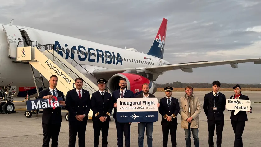 Niş Havalimanı'nda kış tarifesi başladı: Air Serbia Viyana ve Malta'ya ilk uçuşları gerçekleştirdi