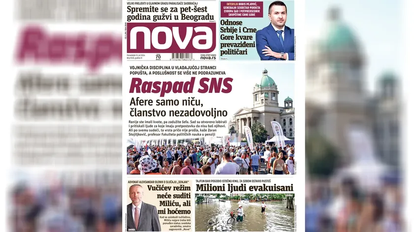 Nova gazetesi "Sırbistan ve Karadağ ilişkilerini zedeliyor geçmişte kalmış politikacılar"