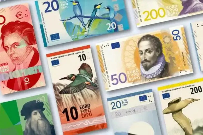 Evropska Merkez Bankası (ECB) yeni euro para birimi tasarımı için on final öneri sunuyor.