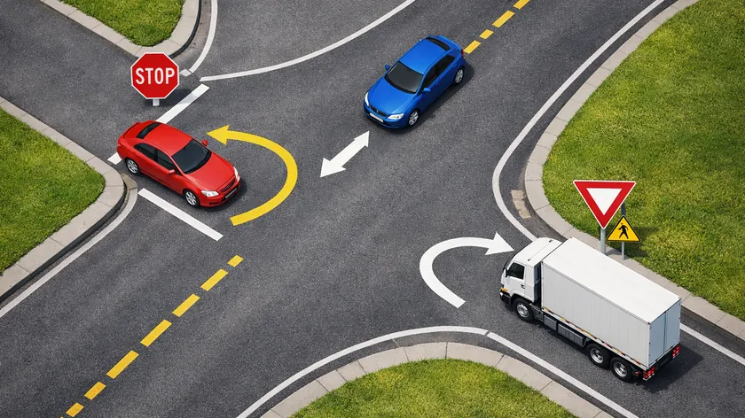 Sürücüler Arasında Kavşakta Öncelik Tartışması: Trafik Kuralları Her Zaman Belli Değil