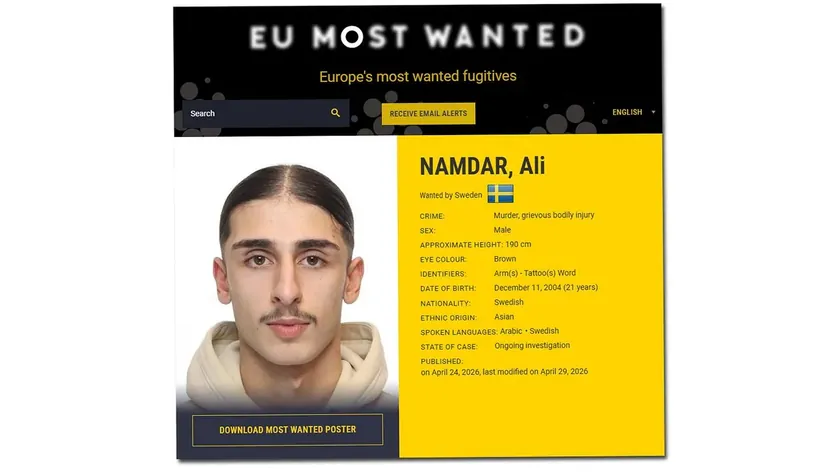 Avrupa'nın en çok aranan suçluları arasında yer alan 21 yaşındaki Ali Namdar yakalandı.