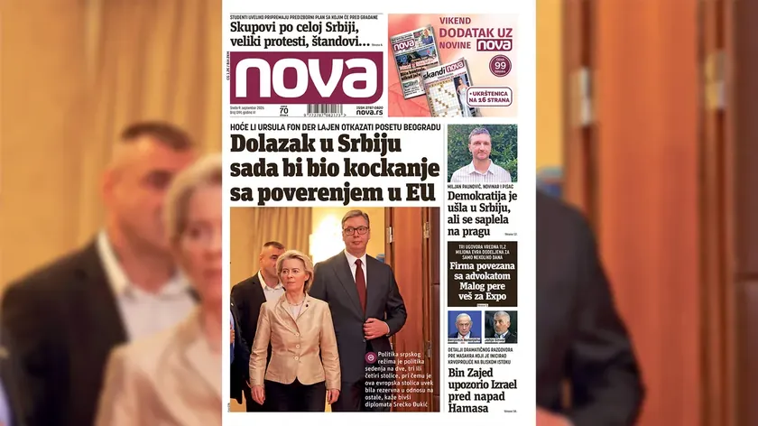 Sırbistan'a yapılan ziyaret artık Avrupa Birliği'ne olan güvenle bir risk haline geldi.