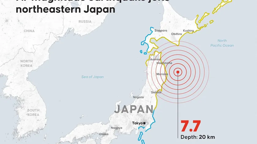 Japonya'da dört deprem meydana geldi en büyüğü 5,4 büyüklüğünde ölçüldü
