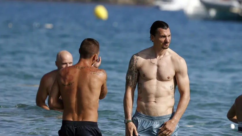 Zlatan Ibrahimović Mali Lošinje'de tatilini sürdürüyor.