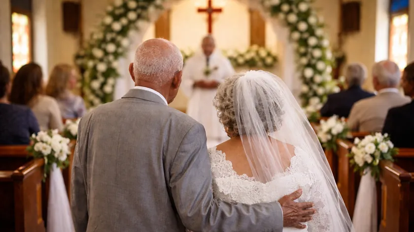 Kenya'da 90'lı Yaşlardaki Çift 64 Yıl Sonra Kilisede Evlenerek Dünyaevine Girdi