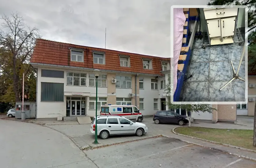 Sırbistan'da bir ambulansın durumu sosyal medyada tepki çekti.
