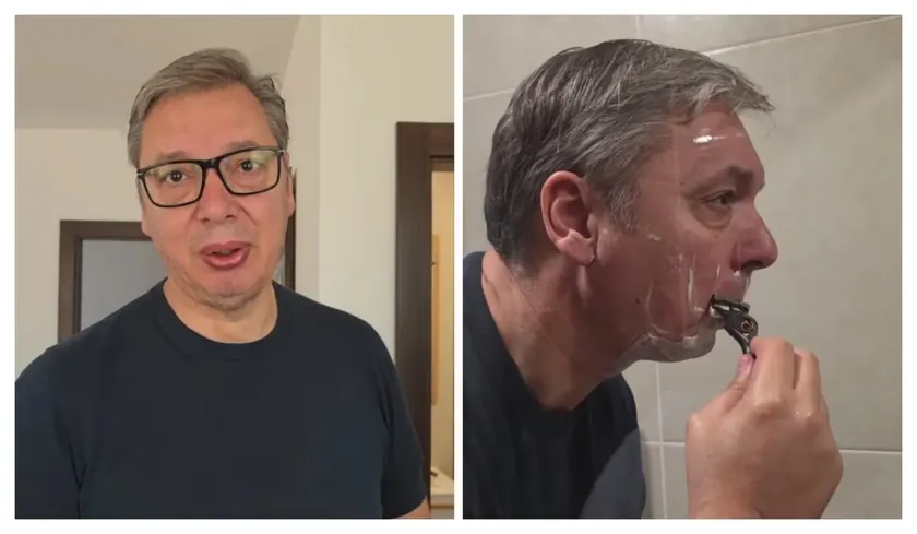 Sırbistan Cumhurbaşkanı Aleksandar Vučić, Kalna'da sabah rutinini gösterdi ve ardından günün programını paylaştı.