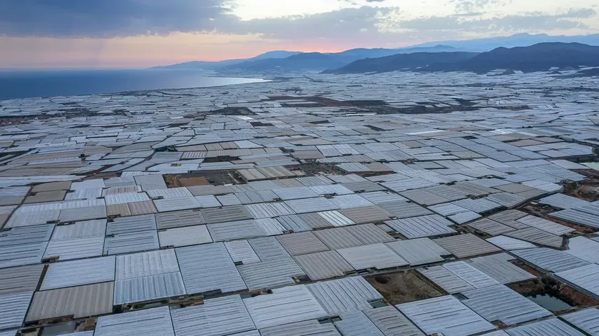 İspanya'nın Almeria kentindeki devasa seralar uzaydan görülebilen bir mucize oluşturuyor