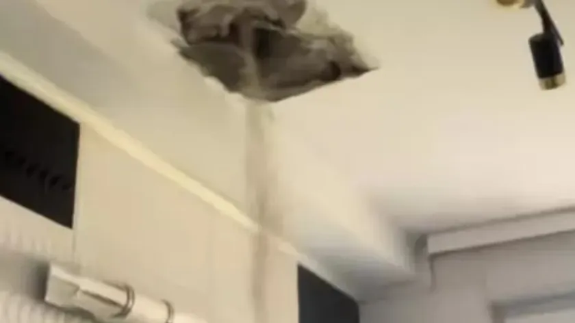 Sırbistan'da Komşu Matkapla Tavanı Deldi Genç Adam Banyo Yaparken Şok Yaşadı