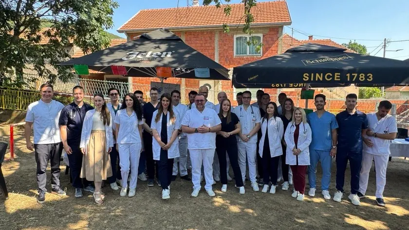 Sırbistan'da Supovac köyünde sağlık kontrolü gerçekleştirildi.