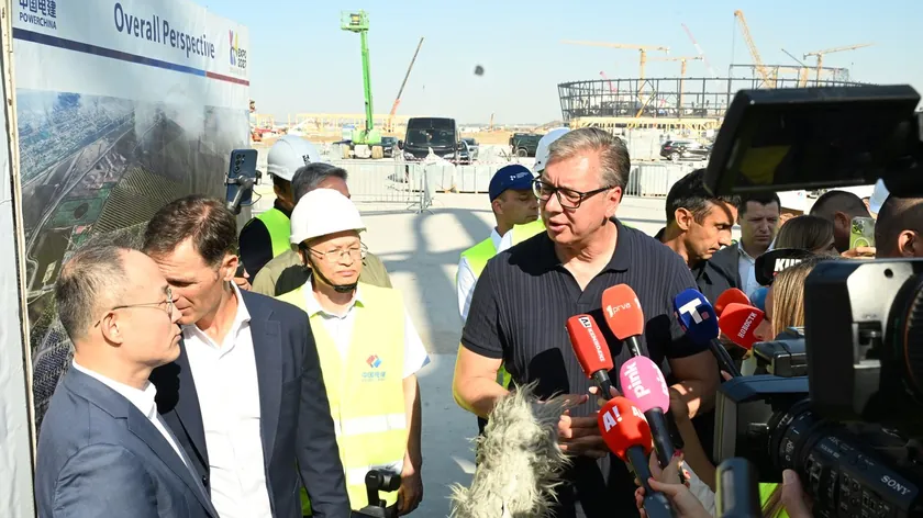 Sırbistan Cumhurbaşkanı Aleksandar Vučić EXPO 2027 kompleksinin inşasına dair bir ziyarete çıktı.
