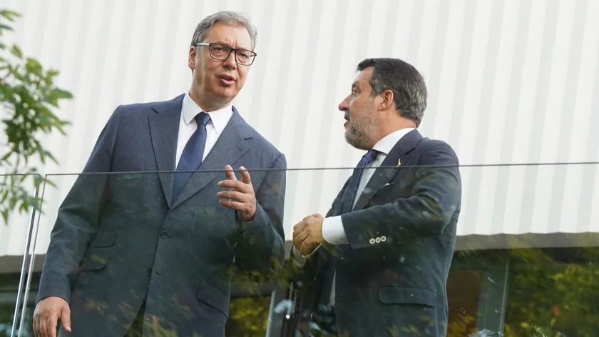 İtalyan Başbakan Yardımcısı ve Ulaştırma Bakanı Mateo Salvini, ilk resmi ziyaretinde Sırbistan'da bulundu.