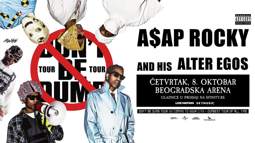 A$AP Rocky yarın Belgrad Arena'da sahne alacak