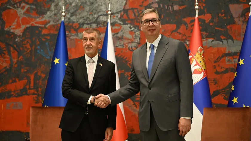 Çek Cumhurbaşkanı Andrej Babiş Beograd'da iki günlük ziyaretinde Macut ve Vučić ile görüştü.