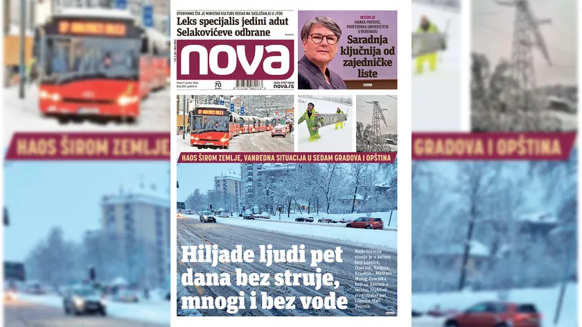 Sırbistan'da Ocak Ayında Kar Felaketi