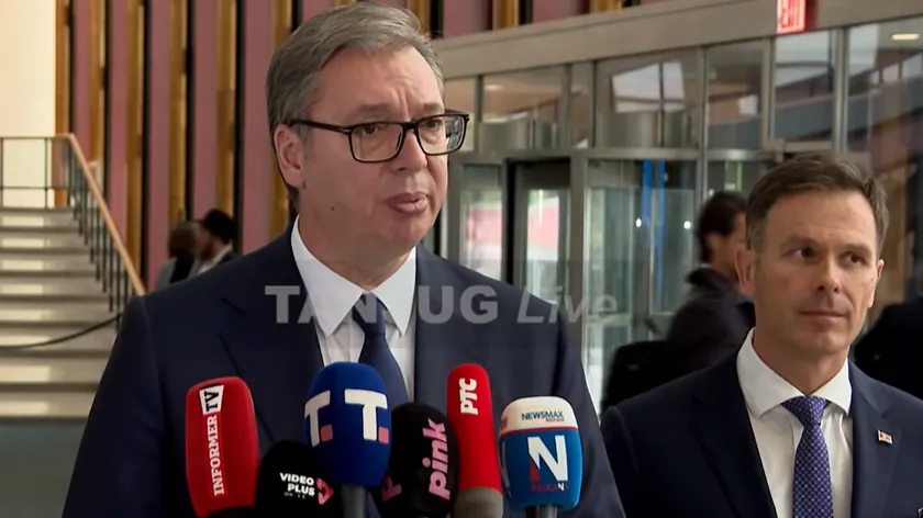 Vučić, Nju York'ta vatandaşlara hitap etti.