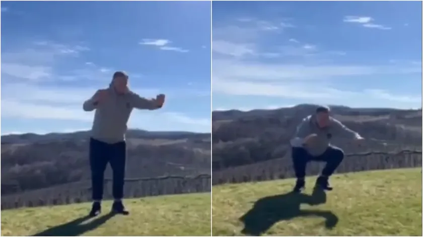 Sırp Lider Dodik Dağda Squat Yaparken Görüntülendi, En İyi Formda Olduğunu Belirtti