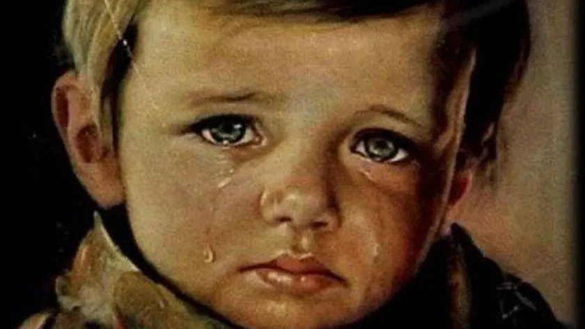 Uplakani bir çocuk her ikinci Yugoslav evini süsüyordu ve kimse bu resmin lanetli olduğunu bilmiyordu.