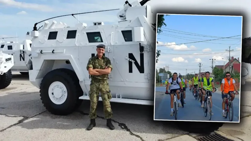Sırbistan'da eski asker protestoda polisi engellediği iddiasıyla yargılanıyor.