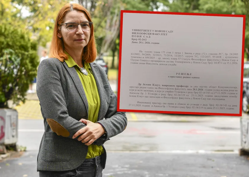 Profesör Jelena Kleut'e işten çıkarma bildirimi yapıldı: Öğrenciler Felsefe Fakültesi önünde protesto düzenliyor
