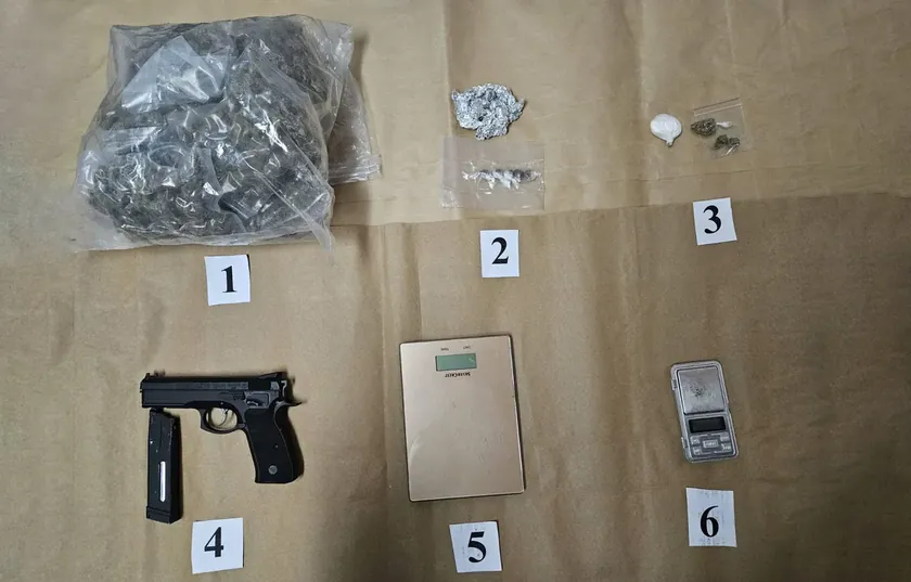 Pančevo'da iki gencin tutuldu, polis 700 gramdan fazla marihuana, kokain ve hasış buldu.