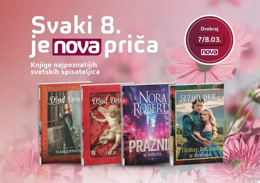 Sırbistan'da Nova gazetesi Kadınlar Günü için dünya yazarlarından roman hediye ediyor