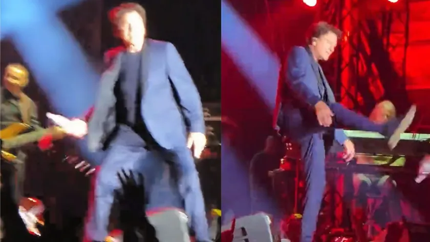 Zdravko Čolić Trebinje'de iz performansı sırasında hayran bırakan bir hareket yaptı.