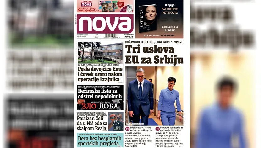 Nova gazetesi: Sırbistan'a Avrupa'nın kara deliği olma tehdidi, AB'den üç şart