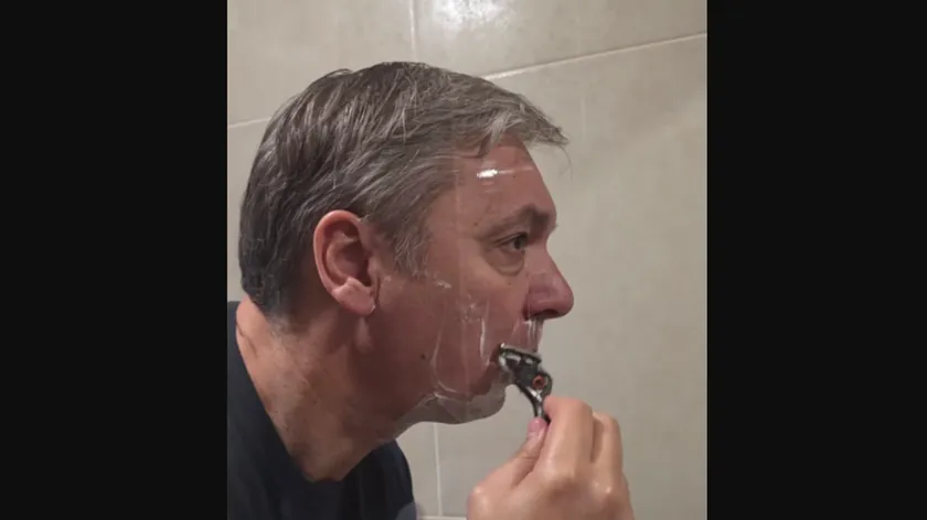 Sırbistan Cumhurbaşkanı Aleksandar Vučić'in Güneydoğu Sırbistan'da yaptığı ziyaret kapsamında yayınladığı yeni bir video