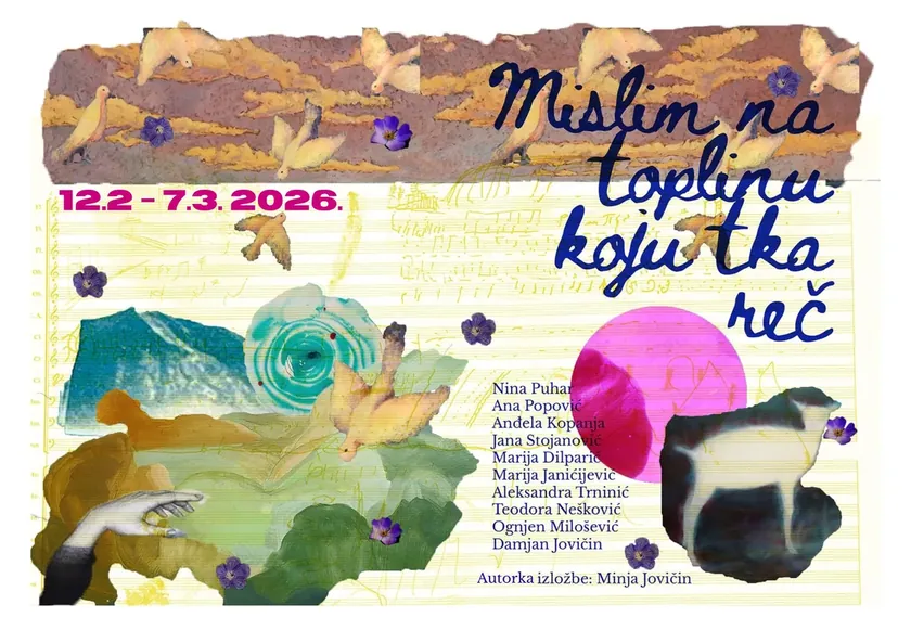 Sırbistan'daki U10 Galerisi Minja Jovičin'in Kelimeler Temalı Sergisine Ev Sahipliği Yapıyor