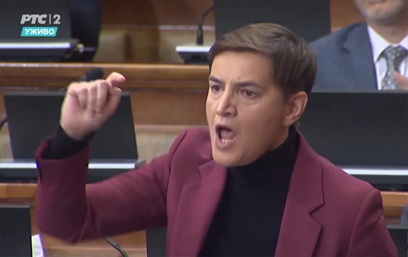 Sırbistan Meclis Başkanı Brnabić, Avrupa Parlamentosu Delegasyonu'na Tepki Gösterdi