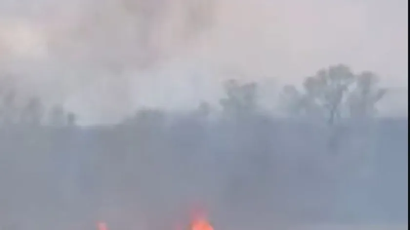 Sırbistan Morava Koridoru'nda Büyük Yangın Görüş Mesafesini Azalttığı Bildirildi