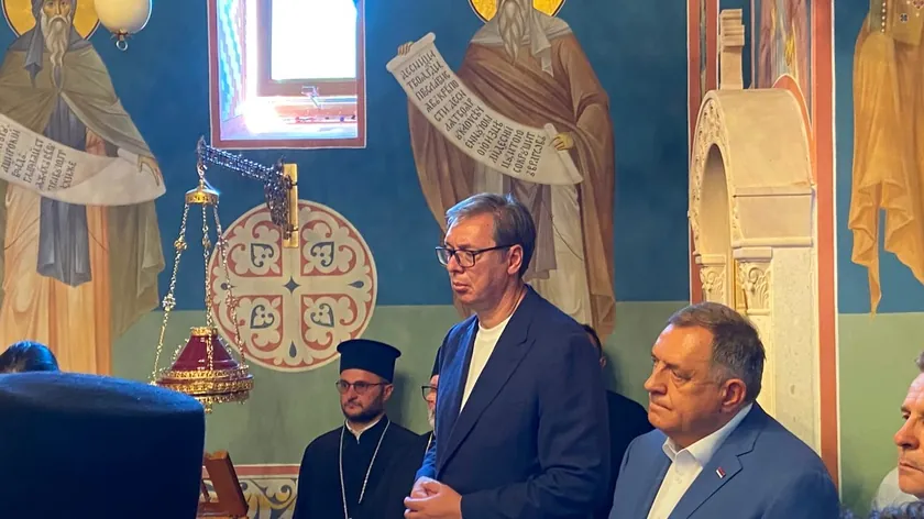 Sırbistan Cumhurbaşkanı Aleksandar Vučić, Republika Srpska'da.