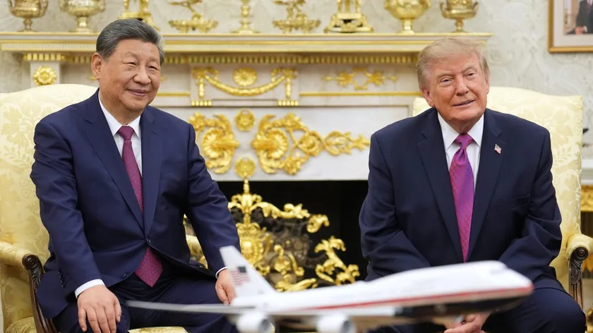 ABD Başkanı Donald Trump ve Çin Devlet Başkanı Şi Cinping Beyaz Saray'da buluştu.