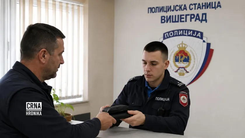 Višegradlı bir vatandaş torbayı buldu ve polise teslim etti.