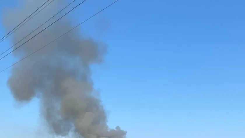 Sırbistan Negotin'deki çöp depolama alanı yangını nedeniyle bölgede yoğun duman oluştu