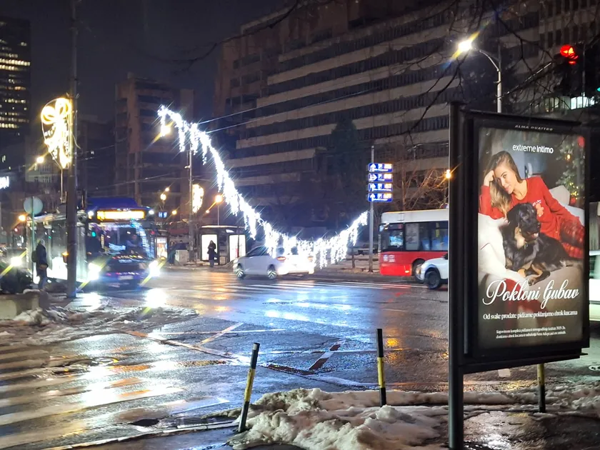 Beograd'da yeni yıl ışıkları düştü